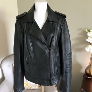 ON HOLD NWT Banana Republic Leather Moto Jacket